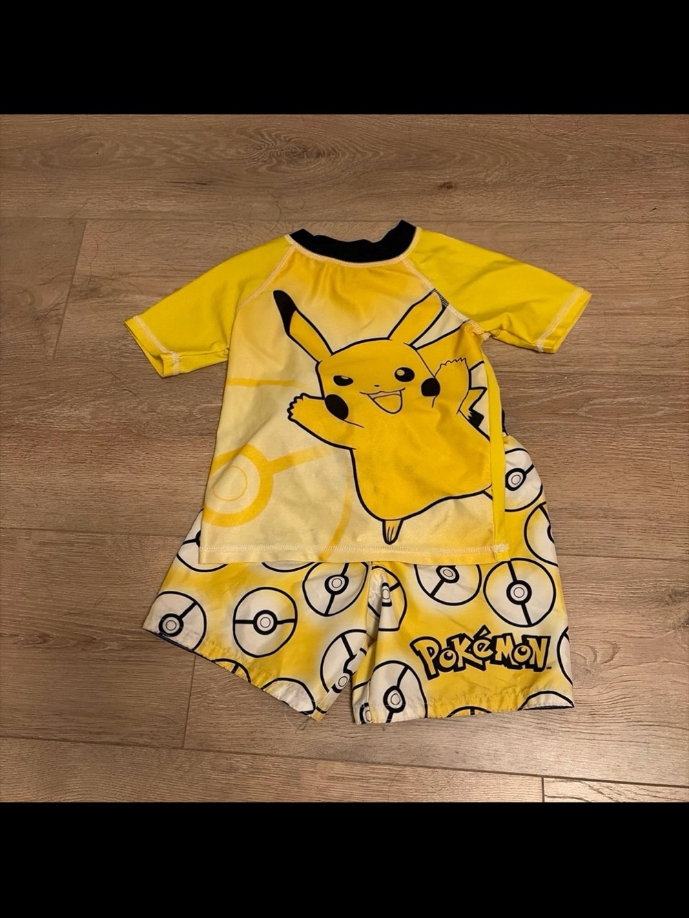 Pikachu Yellow Pokémon Two-Piece Swim Set